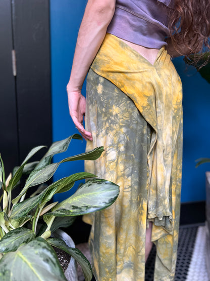 Lemon and Sage Maxi Athena Skirt