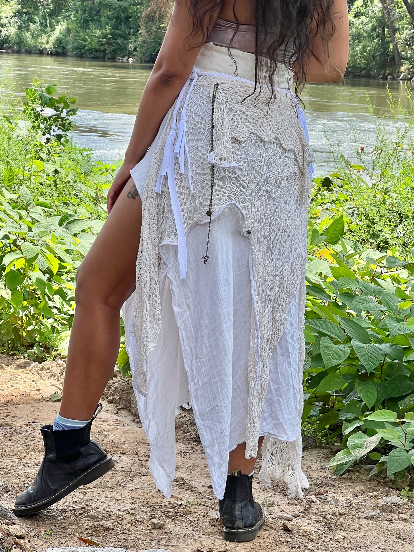 Ivory & Lace Layered She-Wolf Skirt