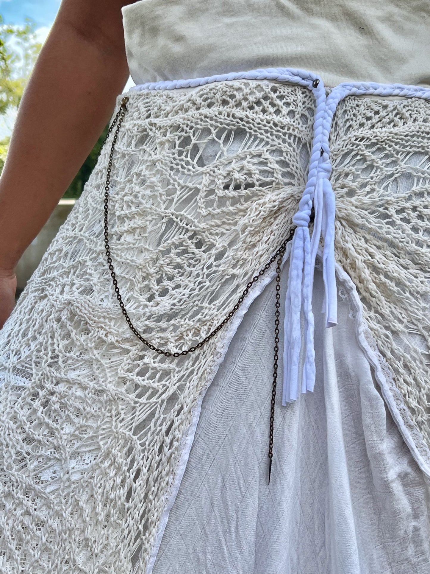 Ivory & Lace Layered She-Wolf Skirt