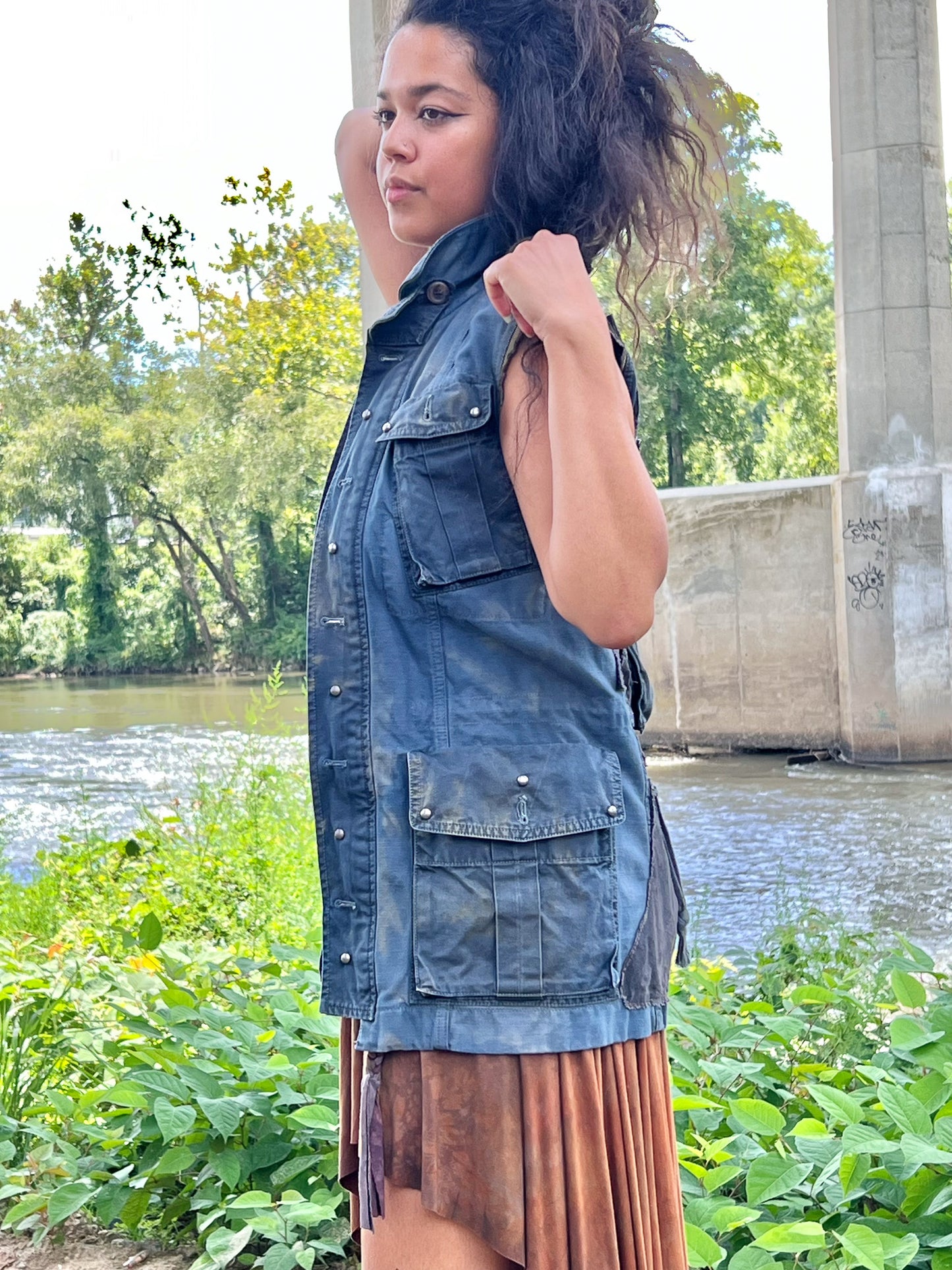 Indigo Unisex Cargo Apocalyptic Vest