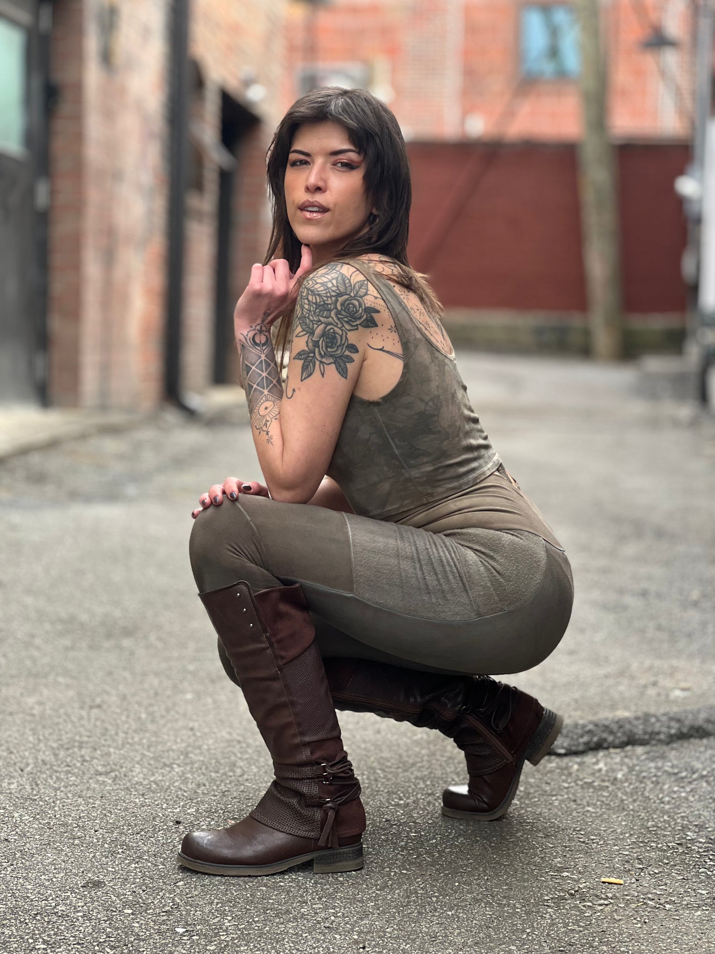 Crossfox 'Forest' Lucien Leggings (Bamboo Fleece)