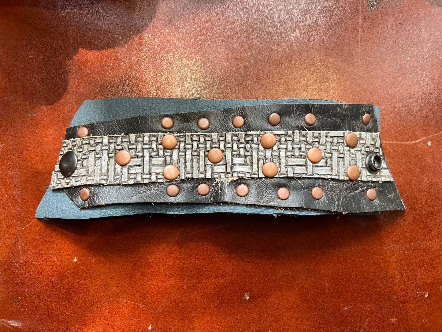 Copper Riveted Cuff