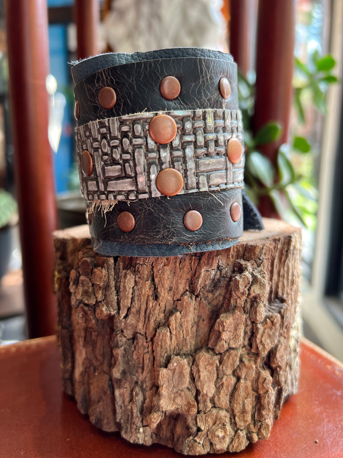 Copper Riveted Cuff