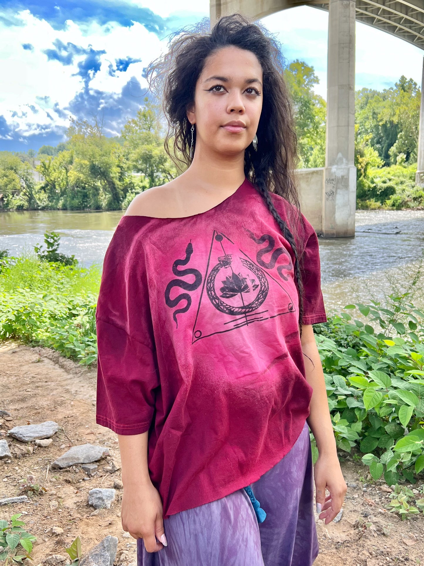 LO Crimson Sigil 100% Cotton Crop Top