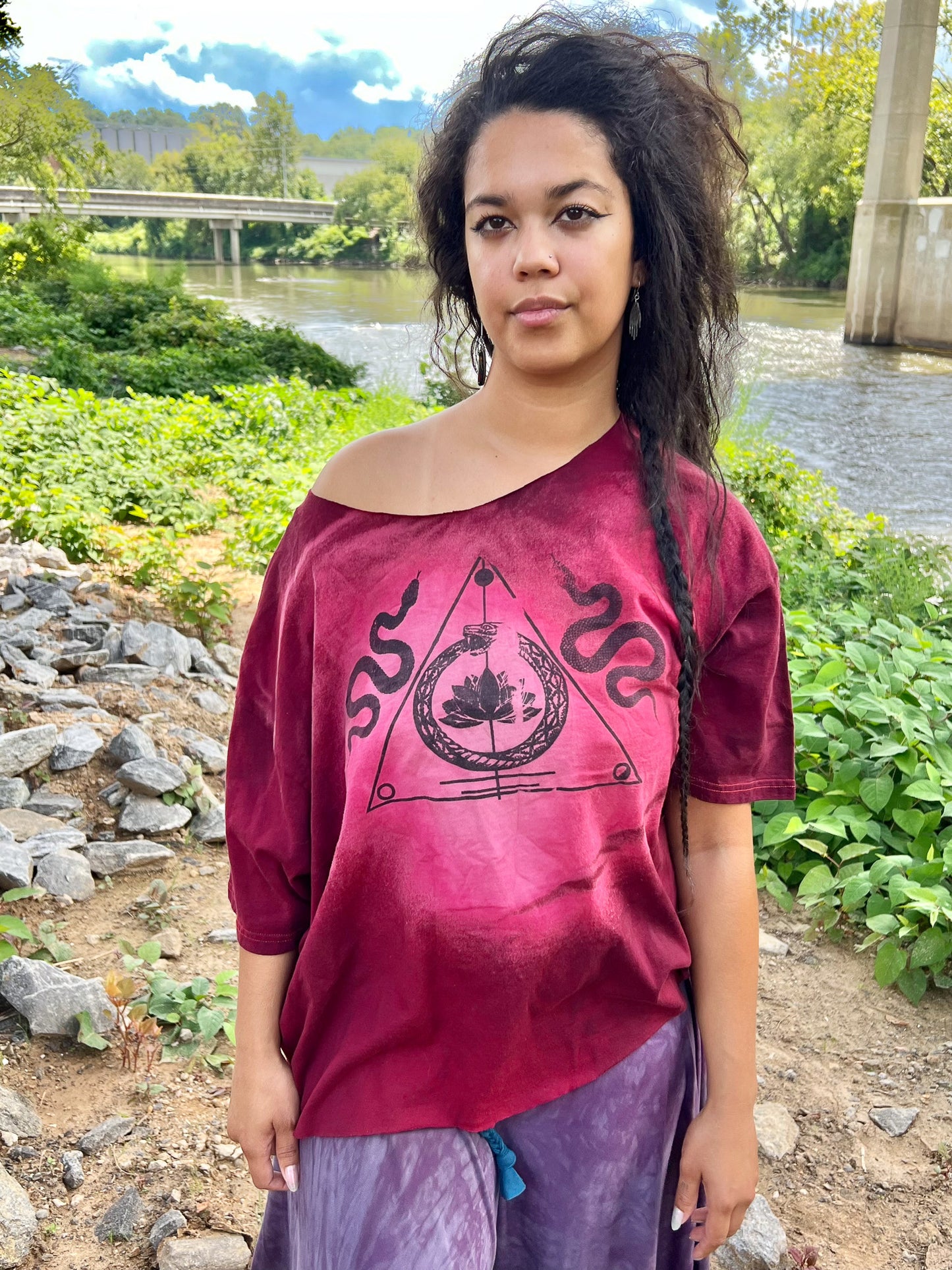 LO Crimson Sigil 100% Cotton Crop Top