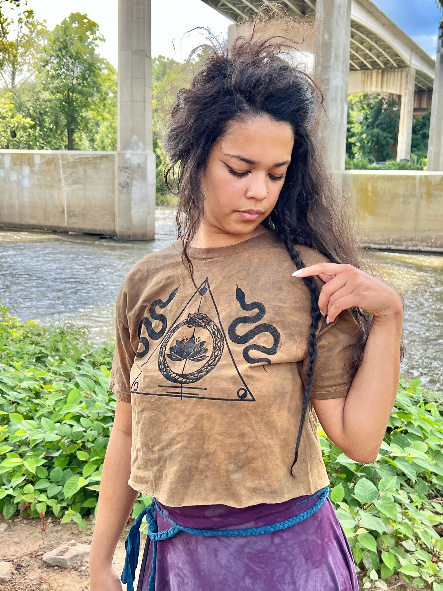 LO Desert Sigil 100% Cotton Crop Top