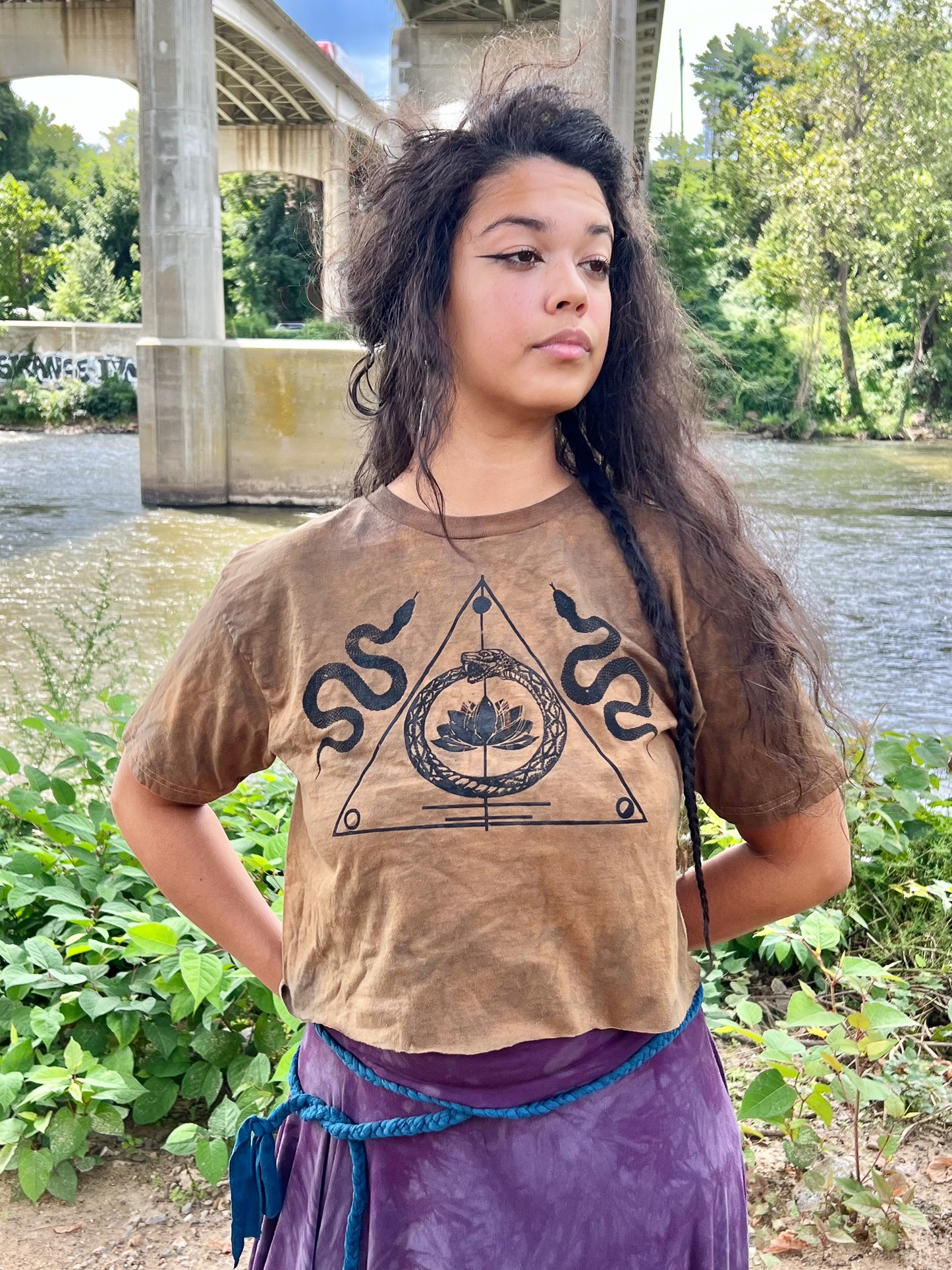 LO Desert Sigil 100% Cotton Crop Top