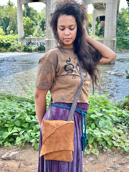 Sienna Nubuck Leather Crossbody Mini Bag