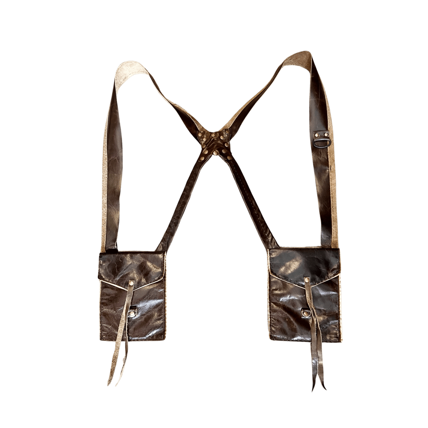 Rustic Brown EMF Blocking Utility Harness Bag