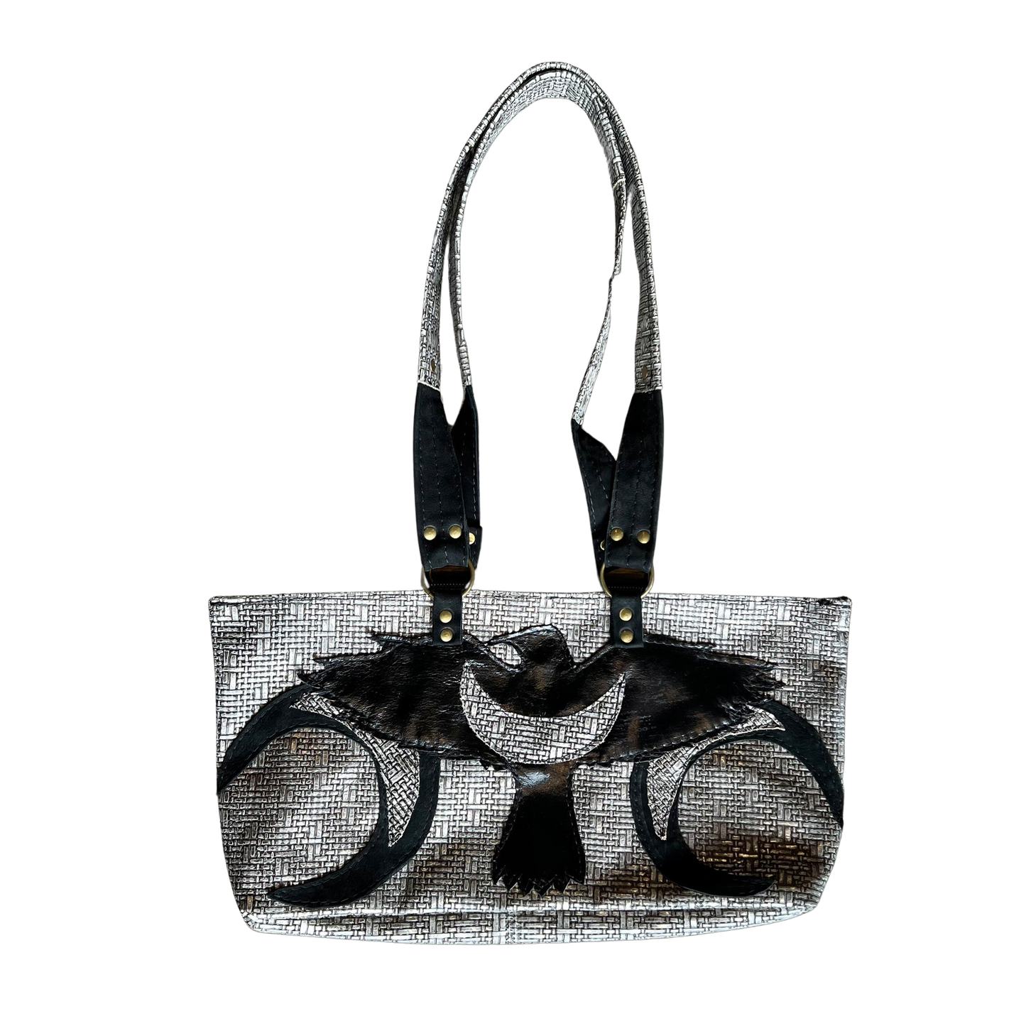 Branson Nickel Leather Mini Tote Bag