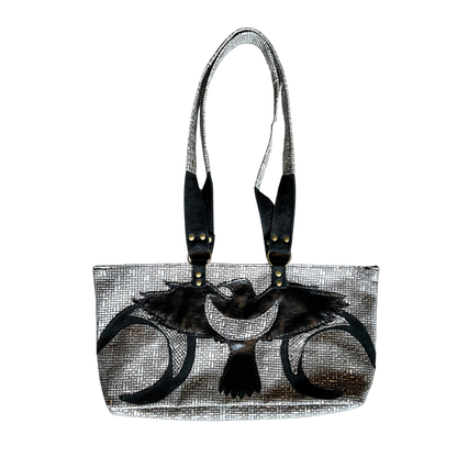 Branson Nickel Leather Mini Tote Bag