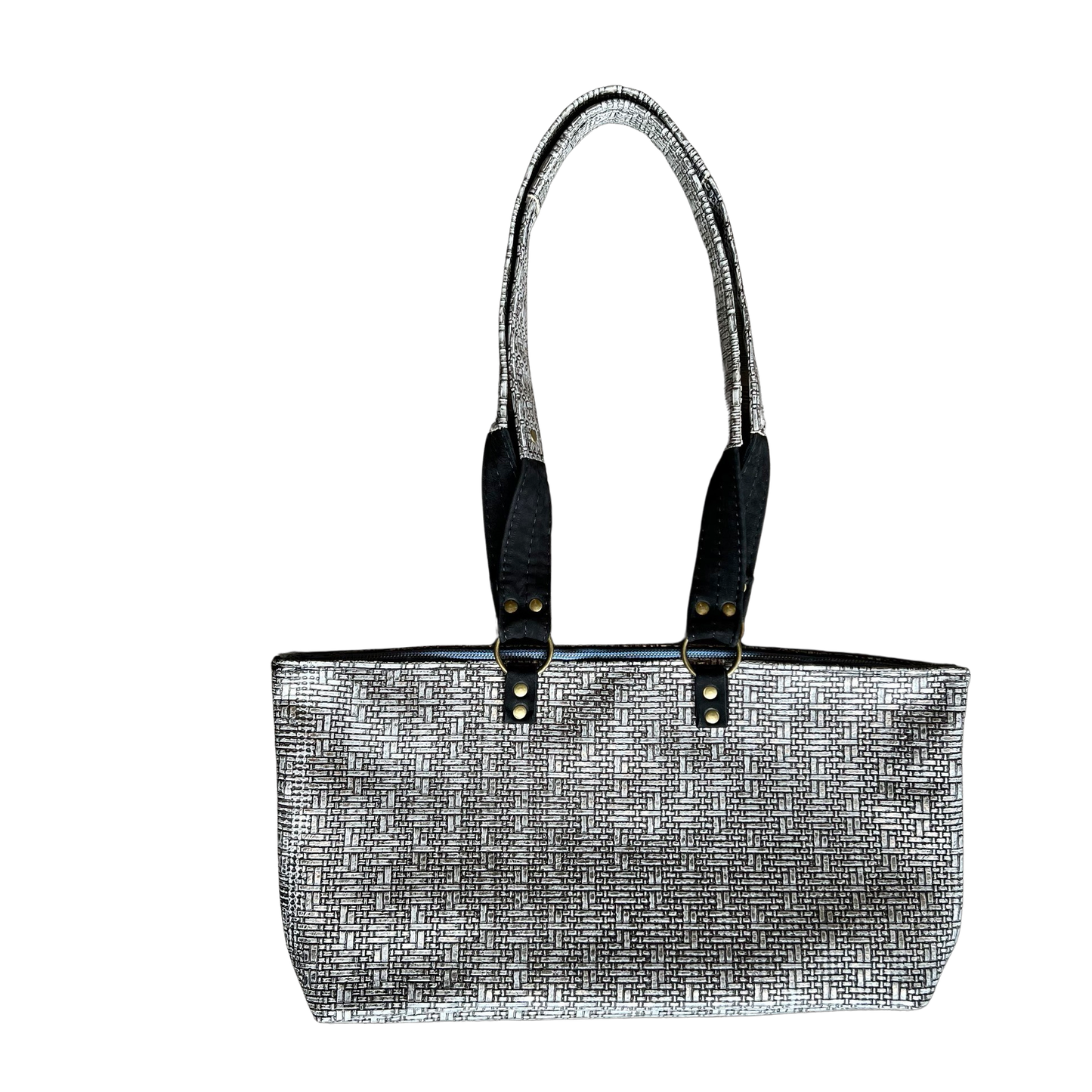 Branson Nickel Leather Mini Tote Bag