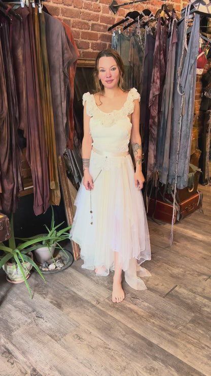 Fairy of Rose and Lace Ritual Gown
