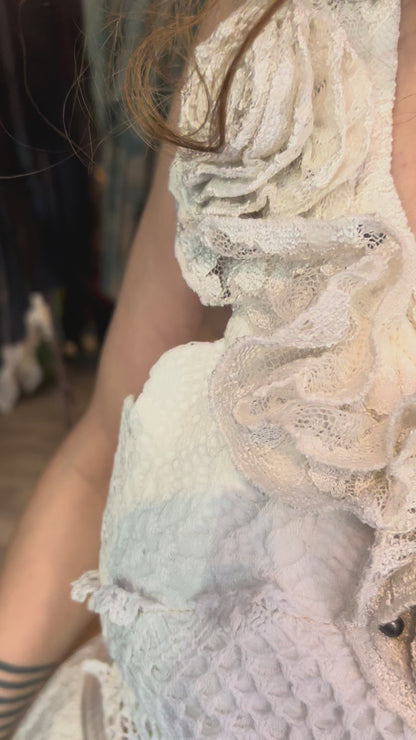 Fairy of Rose and Lace Ritual Gown
