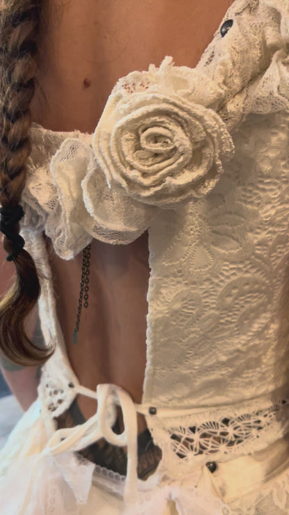 Fairy of Rose and Lace Ritual Gown